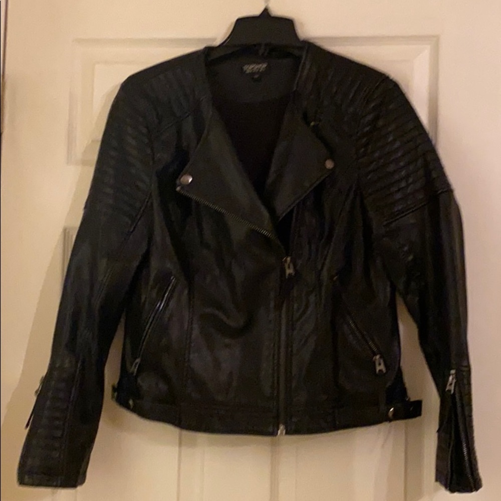 Top shop faux leather jacket